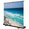 60" Pull Up Floor Projector Screen, 16:9 Portable Projector Movies Screens, for Home Office Mobile Working view 1