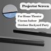 60" Pull Up Floor Projector Screen, 16:9 Portable Projector Movies Screens, for Home Office Mobile Working view 4