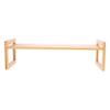 CONGARTENO Bamboo Monitor Stand Riser Desk Laptop Computer Screen Holder Storage Shelf Ergonomic Office Accessory Single Layer Natural view 1
