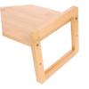 CONGARTENO Bamboo Monitor Stand Riser Desk Laptop Computer Screen Holder Storage Shelf Ergonomic Office Accessory Single Layer Natural view 4