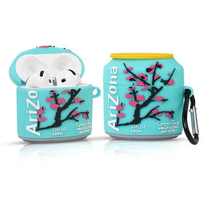 LEWOTE Compatible with Apple Airpods 4 Protective Funny Cute 3D Cartoon Case Cover with Keychain (Arizona)