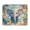 Mouses Pad Lovely Elephant Mouses mat with Non-Slip Rubber Computer Keyboard Mat for Wireless Mouses Gaming Desk Pad for Home 10 x 12in view 1