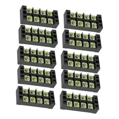 TOPPERFUN 4-Position Wire Connector Terminal Block TB4504 Terminal Board 45A Fixed Terminal Block Connector Strip