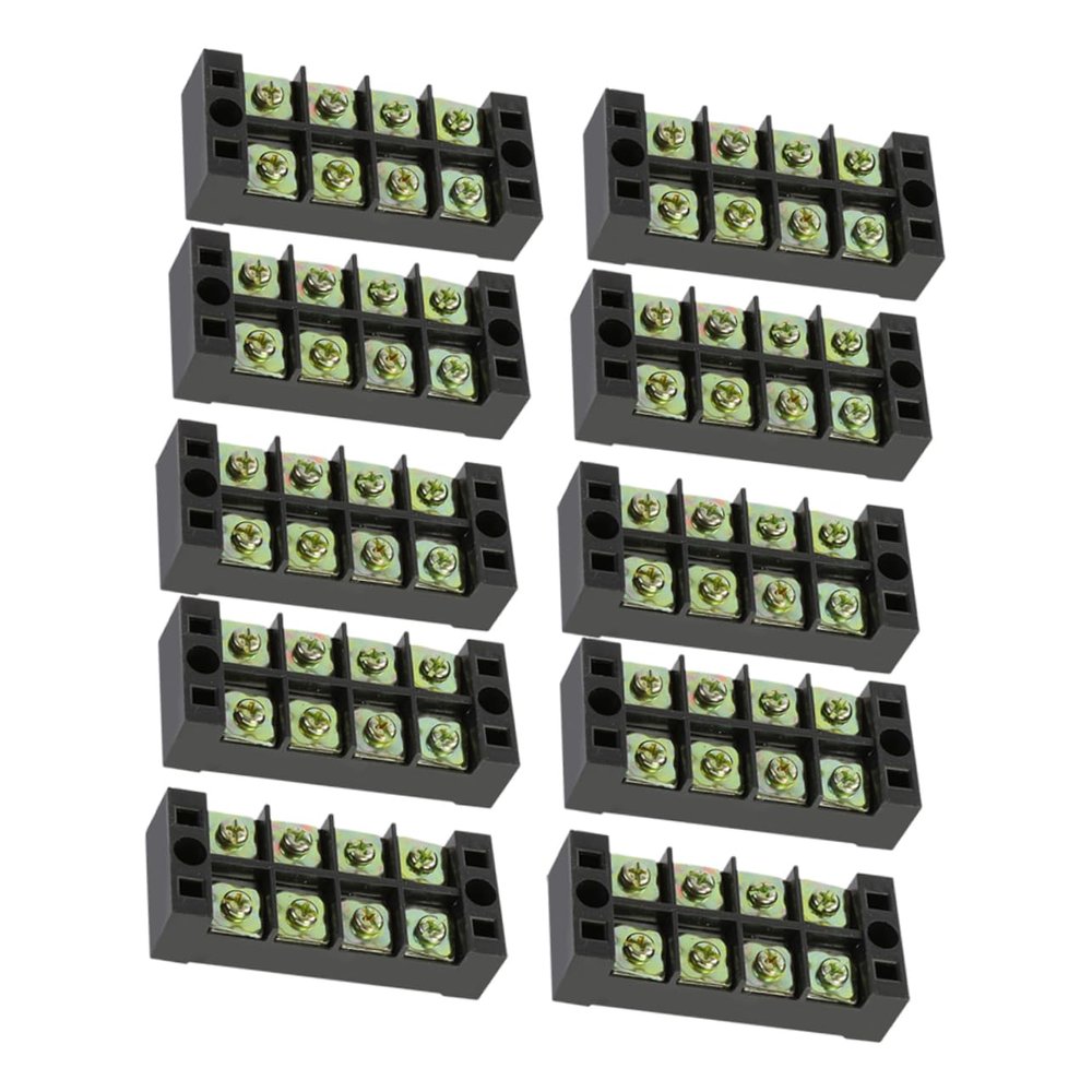 TOPPERFUN 4-Position Wire Connector Terminal Block TB4504 Terminal Board 45A Fixed Terminal Block Connector Strip