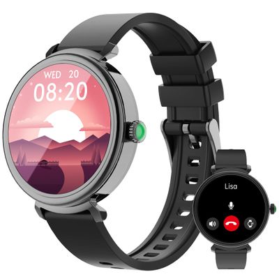 Azgqswr Smart Watch for Women with Answer/Make Call,1.27" HD Waterproof with DIY Faces,Fitness Tracker Smart Watch with Heart Rate,SpO2,Sleep Monitoring Compatible with iOS/Android