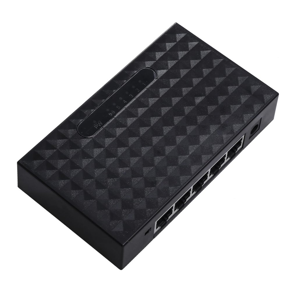 LIFKICH 100m Port Ethernet Mbps LAN Network Splitter Adapter for Desktop Play Energy Efficient Compatible