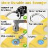Pothunder Fingerprint Padlock, Smart Padlock, Locker Lock, Fingerprint Lock with APP Unlock, USB Rechargeable, Suitable for Gym Locker, Locker(Lemon Yellow) view 4