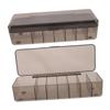 OKUMEYR 2pcs Plastic Cable Storage Box Lid Cord Organizer Case for Electronics Cable Management Box Design view 1