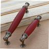 FOYTOKI 2pcs Classical Redwood Handles for Cabinet and Wardrobe Sturdy Zinc Alloy Pull Handles Retro Design for Home Furniture view 2