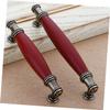 FOYTOKI 2pcs Classical Redwood Handles for Cabinet and Wardrobe Sturdy Zinc Alloy Pull Handles Retro Design for Home Furniture view 3