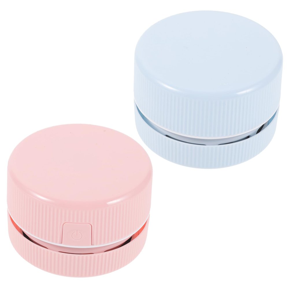 TINEASUR 2pcs Mini Crumb Vacuum Cleaner Portable Handheld Dust Collector for Desktop and Car Lightweight for Quick Cleaning of Keyboard Sofa and More