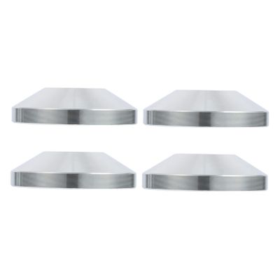 CIYODO Sturdy Speaker Base Pad Aluminum Feet Round Audio Stand Black Speaker Isolation for Player