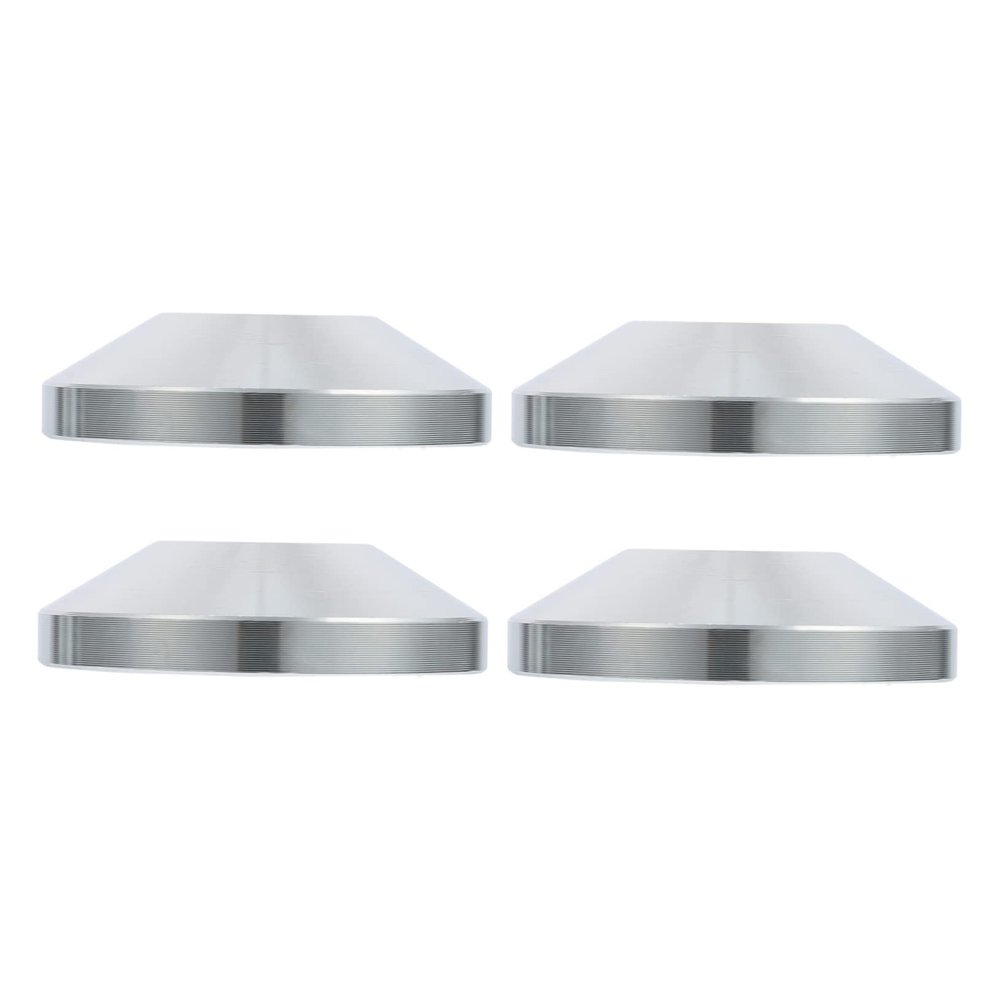 CIYODO Sturdy Speaker Base Pad Aluminum Feet Round Audio Stand Black Speaker Isolation for Player