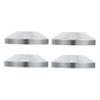 CIYODO Sturdy Speaker Base Pad Aluminum Feet Round Audio Stand Black Speaker Isolation for Player view 1