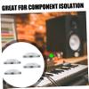 CIYODO Sturdy Speaker Base Pad Aluminum Feet Round Audio Stand Black Speaker Isolation for Player view 2