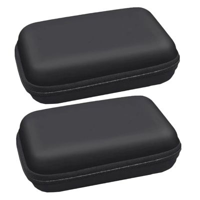 CIYODO 2pcs Eva Case for Digital Accessories and Shockproof Storage Bag for Mobile Hard Disk Cables and Disks Lightweight Carrying Bags Black