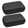 CIYODO 2pcs Eva Case for Digital Accessories and Shockproof Storage Bag for Mobile Hard Disk Cables and Disks Lightweight Carrying Bags Black view 1