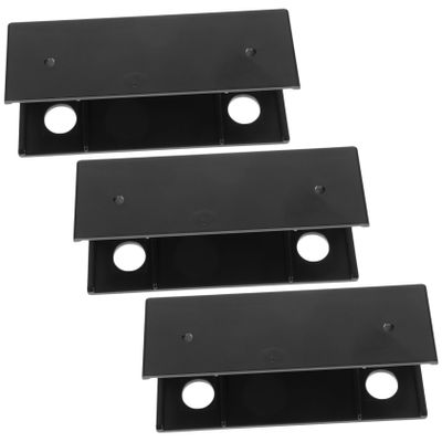 HOMOCONO Adjustable Angle Laptop Desk Mount Keyboard Bracket Under Desk Laptop Organizer Black