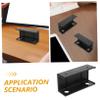 HOMOCONO Adjustable Angle Laptop Desk Mount Keyboard Bracket Under Desk Laptop Organizer Black view 2