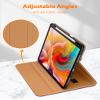 DTTO for iPad Pro 13 inch Case (M4) 2024, Premium Leather Business Folio Stand Case Burgundy Red Bundle with Rechargeable Bluetooth Keyboard Black view 4