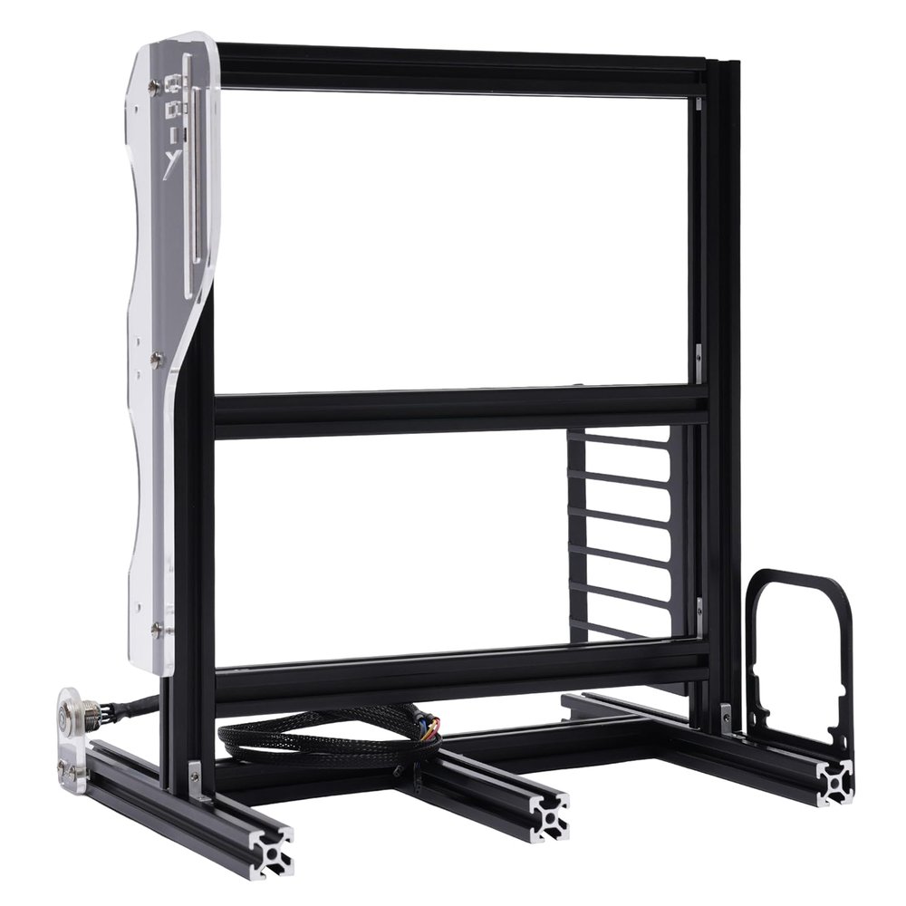 Open Computer Chassis Durable Aluminum and Acrylic Motherboard Case Rack Open Air Frame Chassis Efficient Cooling Space Saving Design Stylish Look for Computer Setup