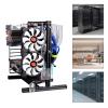 Open Computer Chassis Durable Aluminum and Acrylic Motherboard Case Rack Open Air Frame Chassis Efficient Cooling Space Saving Design Stylish Look for Computer Setup view 3
