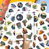100pcs Hiking Stickers - Outdoor Sticker, Adventure, Camping Waterproof Decals for Water Bottles Laptop Luggage Computer Scrapbooking Teens Adults Girls Funny Party Birthday Decorations view 3