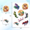 100pcs Reptile Stickers for Kids Waterproof Decals for Water Bottles Laptop Luggage Computer Scrapbooking Teens Adults Girls Funny Party Birthday Decorations view 4