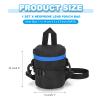 PATIKIL Lens Pouch Case, 4.3" ID x 5.5" H Shockproof Camera Lens Case Bag Thick Protective Neoprene Lens Protective Bag with Strap and Lens Pad for Nikon DSLR Camera Lens, Blue/Black view 2