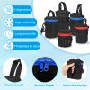 PATIKIL Lens Pouch Case, 4.3" ID x 5.5" H Shockproof Camera Lens Case Bag Thick Protective Neoprene Lens Protective Bag with Strap and Lens Pad for Nikon DSLR Camera Lens, Blue/Black view 4