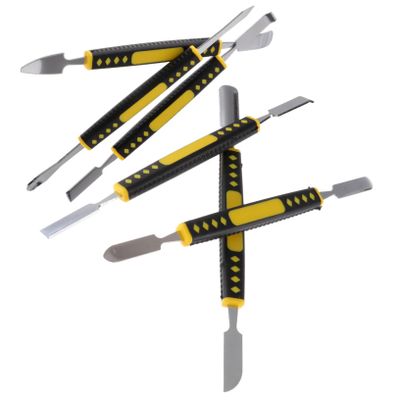 CAXUSD 6pcs Double-Headed Disassembly Pry Tool Crevice Cleaning Trim Removal Automotive Tools Phone Laptop Dismantling Injection-Molded Metal Crowbar