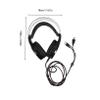 LIFKICH 1pc Wired Gaming Headset Microphone Stylish Design Comfortable -Mounted Earphone for Computer Games Black Upgrade Dual Jack Version view 2