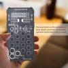 HXBER Live Sound Card Handheld Outdoor Portable DSP Sound Card Effect Device Audio Mixer Voice Changer Audio Card Sound Changer for Mobile Phone and Computer Singing Live-Streaming view 3