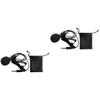 BIUDECO 2sets Clip Microphone Lavalier Omnidirectional Podcast Mic Condenser Lapel Recording Mic for Live Broadcast Vlog view 1