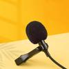 BIUDECO 2sets Clip Microphone Lavalier Omnidirectional Podcast Mic Condenser Lapel Recording Mic for Live Broadcast Vlog view 4