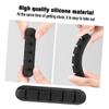 LIFKICH 3pcs Silicone Cord Organizer Clips for Desktop Simple Cable Winder for Household Use Keep Data Tidy and Organized Black view 3
