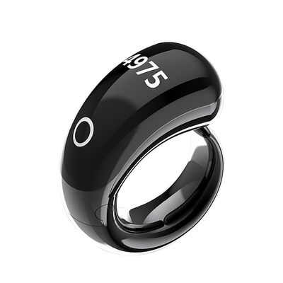 SQ-976 Smart Ring, Wireless Charging, Touch Buttons, 5 Interchangeable Sizes, 999999 Max Count (Black)