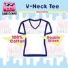 I Am The Human Version of Tangled Headphones. - Women's Soft & Comfortable Deep V-Neck T-Shirt CP05 Black view 2