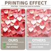 XMJJKUF Valentines Day Backdrop 12x10ft Red Pink Paper Love Heart Background for Photography Bridal Shower Wedding Ceremony Party Decorations view 4