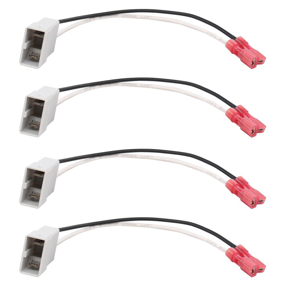 ApplianPar 4Pcs Car Speakers Wire Cable Wiring Harness with Adapter Connector Plug for Honda Accord Civic CRV CRX Element Odyssey
