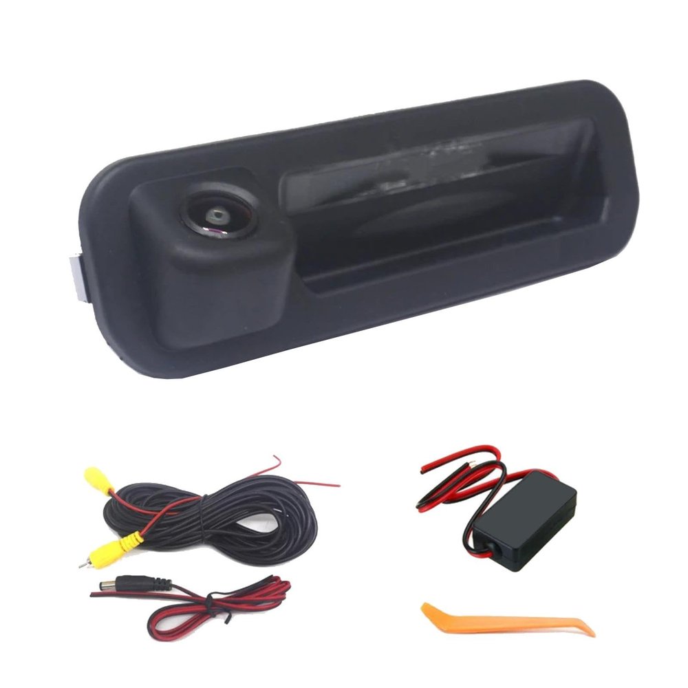 Rufutle Reversing Camera for Ford Focus SE Focus ST 2 3 Turnier Mk3 2012-2014, HD 170 Fisheye Rear View Camera Trunk Handle Camera