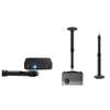 eexbz Projector Stand Wall-Mounted Projector Bracket Black Metal Ceiling Mount Bracket Retractable and Foldable 7.87" to 15.74" Ceiling Hanger Projector Mount view 4