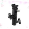 CAXUSD E-Type DSLR Camera Flash Bracket with Umbrella Holder Light Stand Mount for Standard Shoe Flashes and Led Lights Compatible with Nikon and Olympus view 3