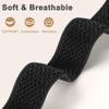 20mm Nylon Sport Elastic Bands Compatible with Garmin Forerunner 245 Watch Band, Vivoactive 5/3, Venu/Venu SQ, Forerunner 645/245 Music/Galaxy Watch 7/6/5/4, 3 Pack Wristband Strap Replacement view 2