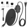 delilyn 25FT Outdoor Power Adapter for WYZE Cam V4/Cam OG/V3/V3 Pro, L-Shape Micro USB Extension Cable for WYZE Cam Pan V3, IP67 Waterproof Flat Cable Charge Your Camera view 1