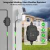 delilyn 25FT Outdoor Power Adapter for WYZE Cam V4/Cam OG/V3/V3 Pro, L-Shape Micro USB Extension Cable for WYZE Cam Pan V3, IP67 Waterproof Flat Cable Charge Your Camera view 3
