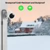 delilyn 25FT Outdoor Power Adapter for WYZE Cam V4/Cam OG/V3/V3 Pro, L-Shape Micro USB Extension Cable for WYZE Cam Pan V3, IP67 Waterproof Flat Cable Charge Your Camera view 4