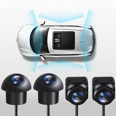 Biorunn 360 Panoramic Camera HD Rear/Front/Left/Right 360 Panoramic Accessories for Car Android Radio Multimedia Player