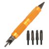 FLEXMAN Double Ended Case Prep Multitool, Reloading Chamfer Deburr Hand Tool with 4 Drill, Skid Resistances Case Chamfer Deburring Hand Tools view 1