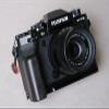 Ebony Walnut Wood Handle Grip for Fu ji Film XT5 Fuji Light Weight 45g Alloy Base (Ebony,Black Base) view 1